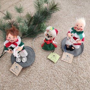 Vintage Annalee Santa Mouse and Choir Boys